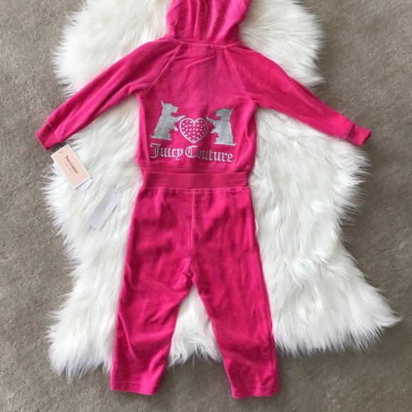 JUICY COUTURE Baby Girl 2 pc Jogger Set - Picture 7 of 7